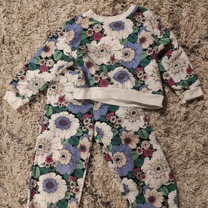 toddler floral sweatsuit